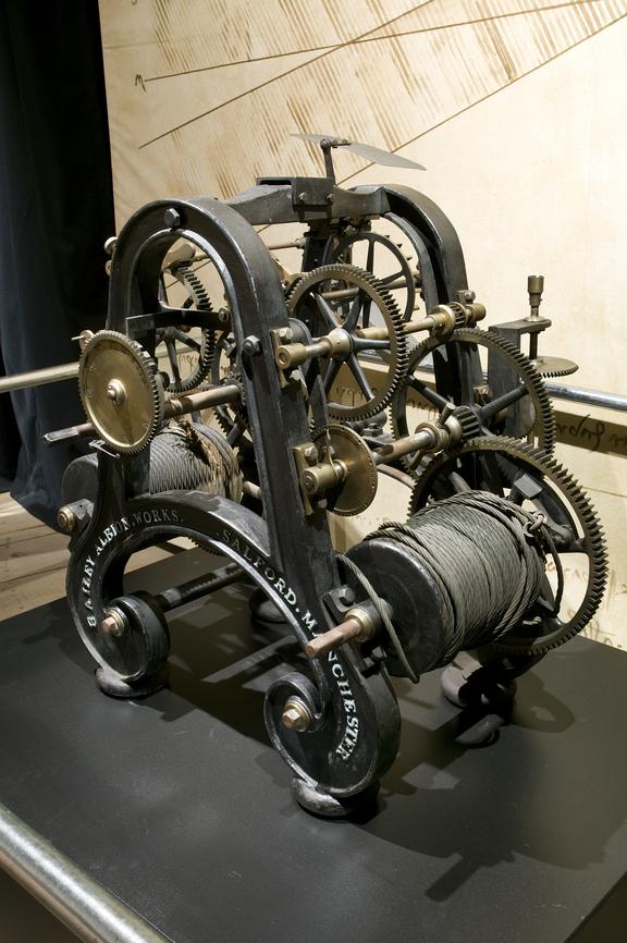 Turret clock mechanism, made by W. H. Bailey & Co