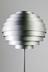 Aluminium electric standard lamp of contemporary design