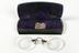 Rimless pince-nez with case, made by Otto Oberle, 1914