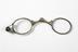 Hinged-bridge silver lorgnette, c