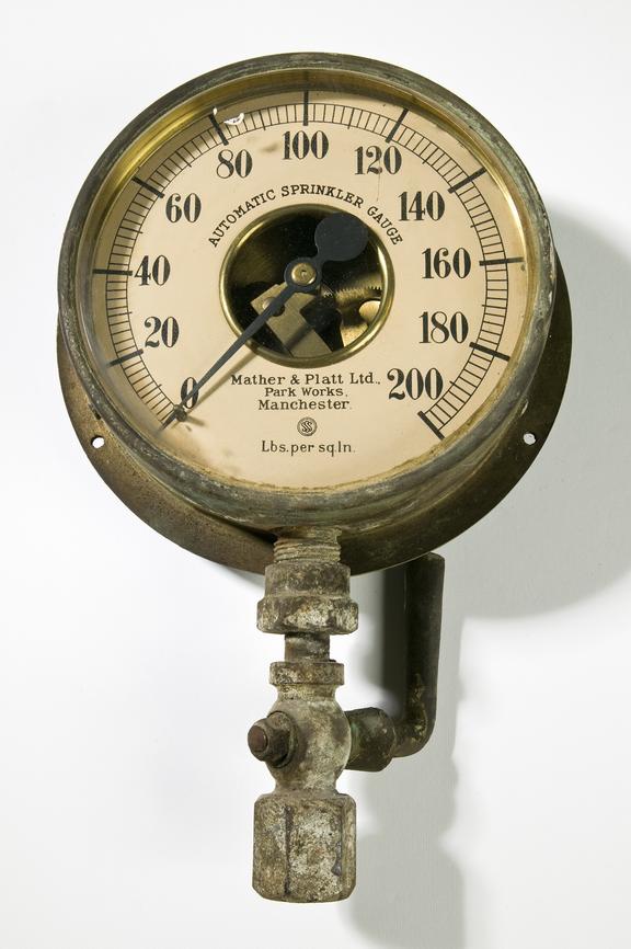 Fire pump automatic sprinkler gauge with isolator valve