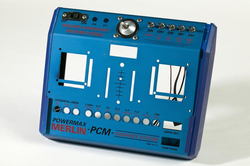 Blue side piece for box of Powermax Merlin PCM Guidance System