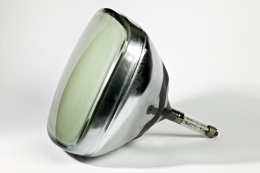 Cathode ray tube.
Photographed on a white background.