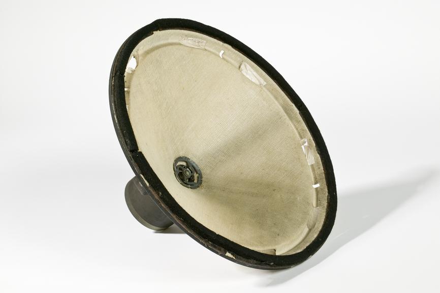 inner speaker component; basket, with cone, and backplate parts