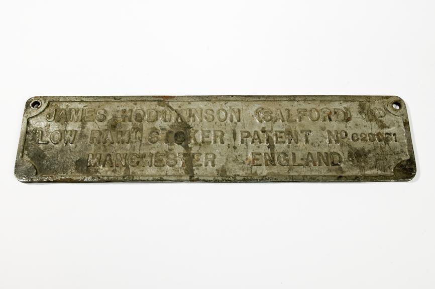 James Hodgkinson Ltd nameplate