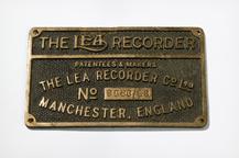 The LEA Recorder nameplate | Science Museum Group Collection