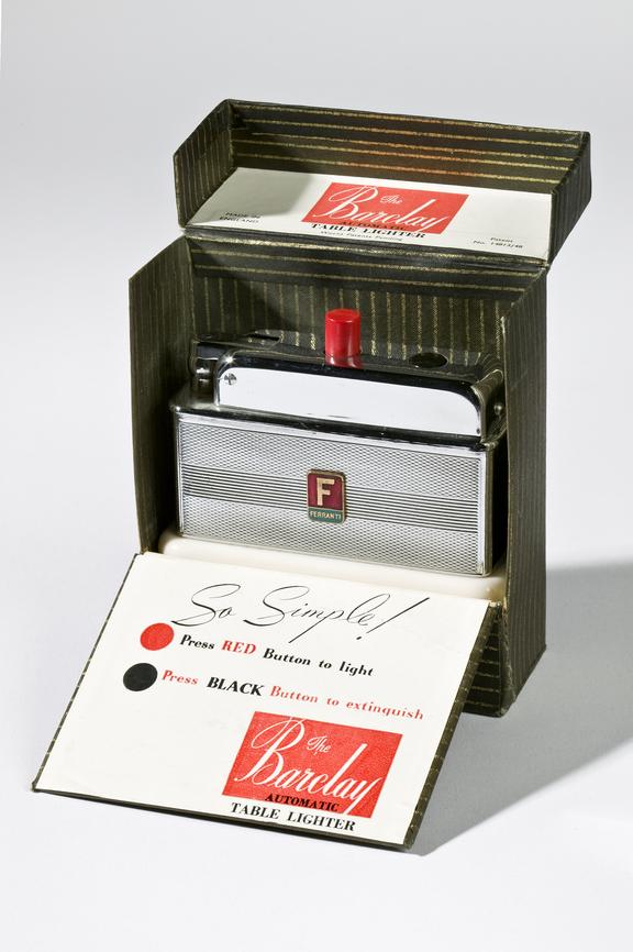 Barclay cigarette lighter | Science Museum Group Collection