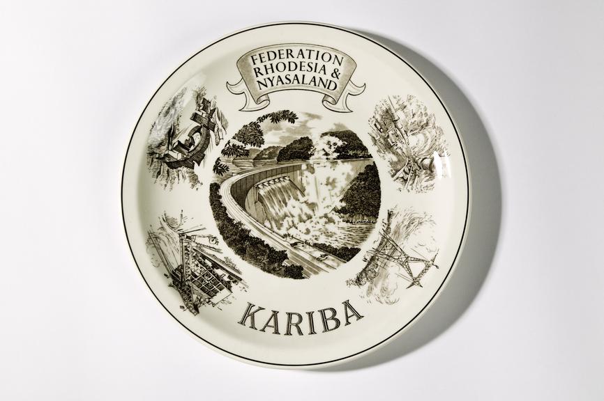 Kariba Dam commemorative plate