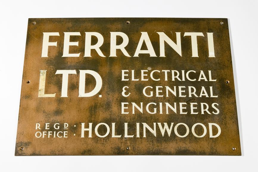 Ferranti namplate