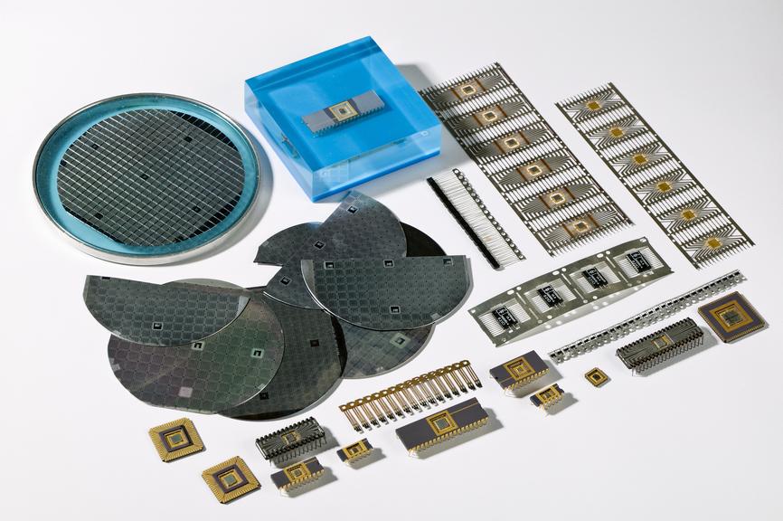 Ferranti Ltd computer parts.
Photographed on a white background