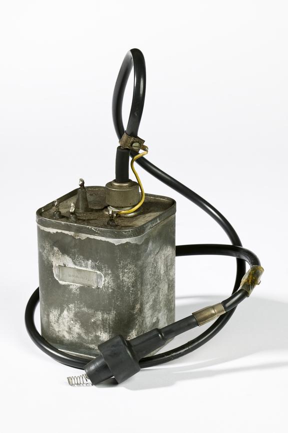 Electrical component, 1957
Photographed on a white background.