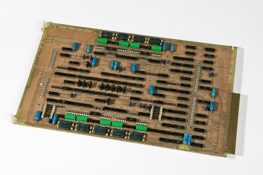 Ferranti Ltd computer circuit board, for Argus 700G, c