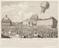 Print showing the ascent of a Montgolfière balloon at Versailles, 19 September 1783
