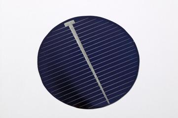 Three silicon chip wafers