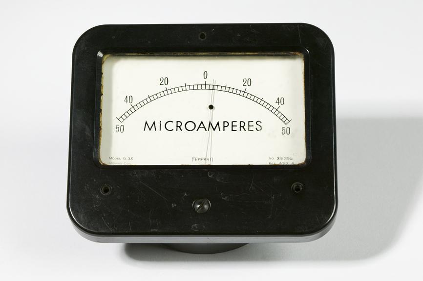 Ferranti Ltd model R35 electric meter
Photographed on a white