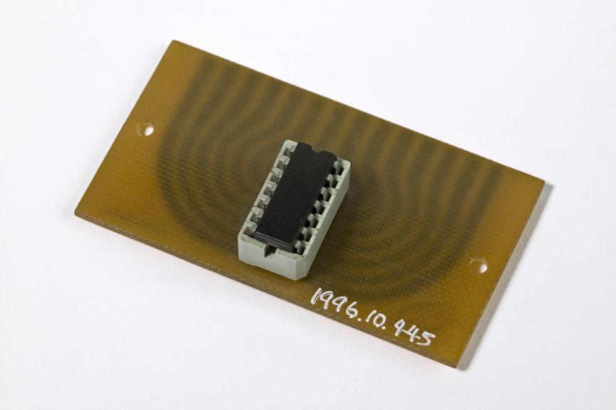 Ferranti Ltd circuit boardPhotographed on a white background.
