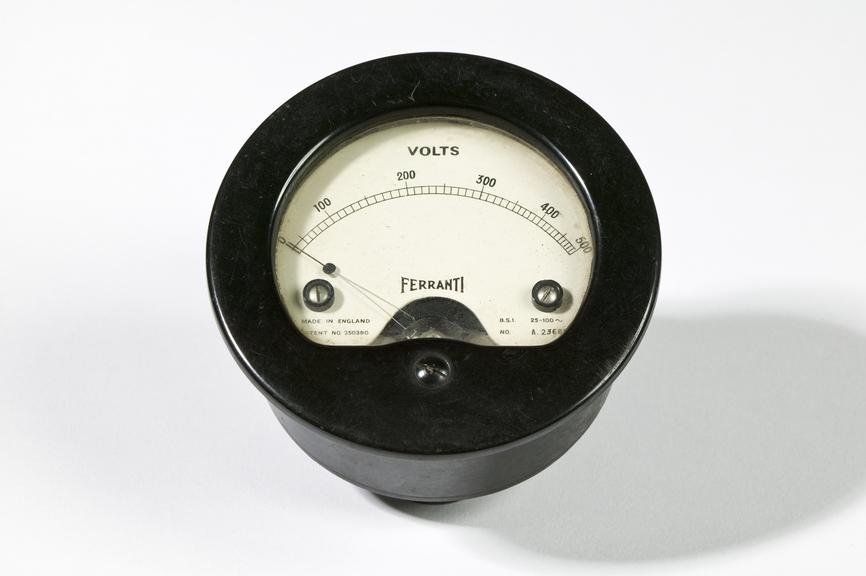 Ferranti Ltd electric meter
Photographed on a white background.