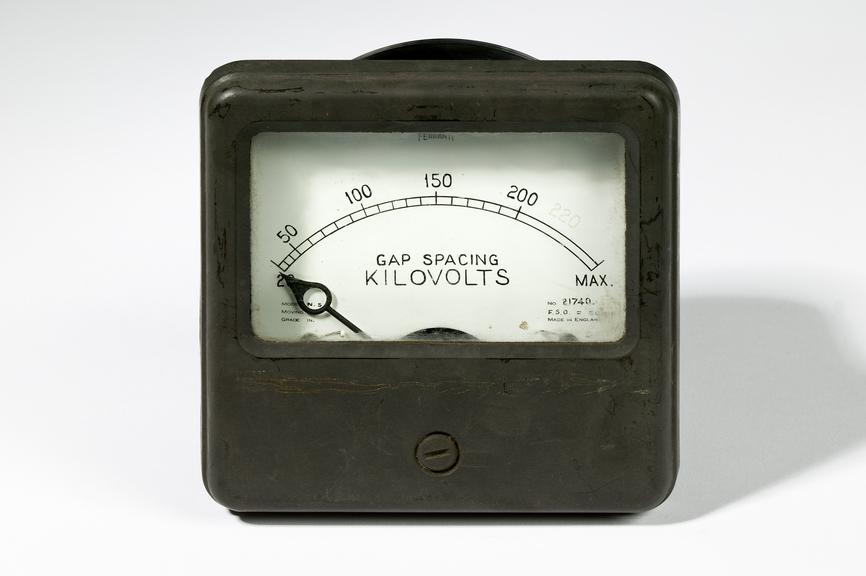 Ferranti Ltd voltmeter
Photographed on a white background.