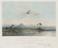 One coloured lithograph: 1st Henson's "Aerial" (Pyramids in