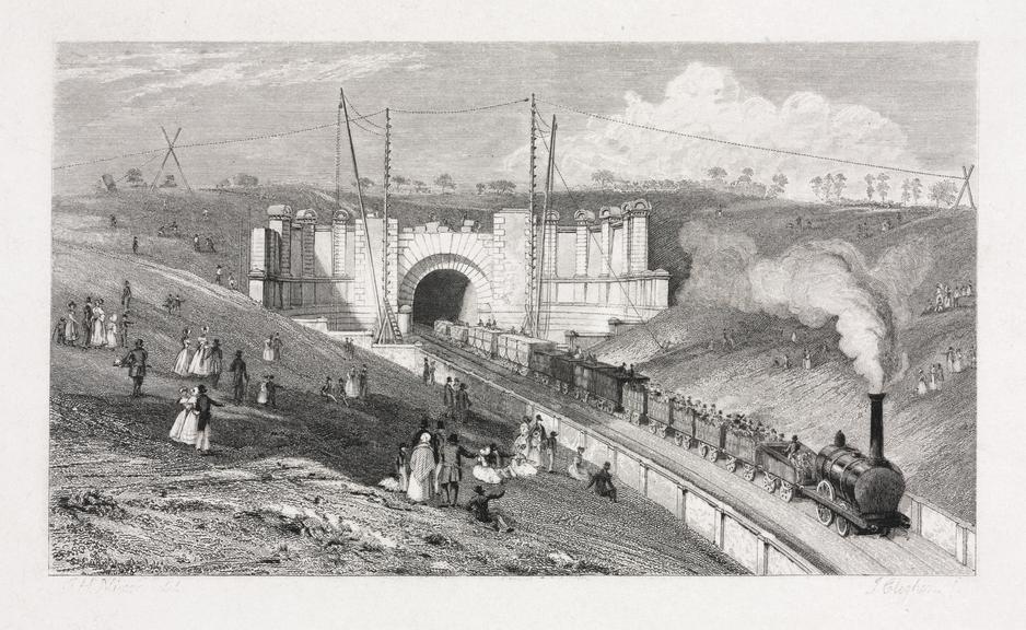 Engraving of The Birmingham Railway