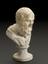 Bust on pedestal, of Socrates, 7 1/2" high