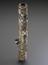 Tobacco pipe, encrusted with coins, buttons, badges, shells, plaques and crests