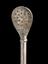 Silver(?) mate spoon, bombilla, with applied spira