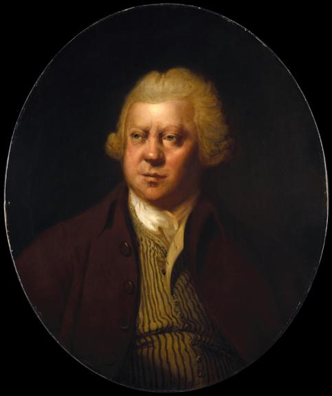 Portrait oil painting copy of original of Richard Arkwright