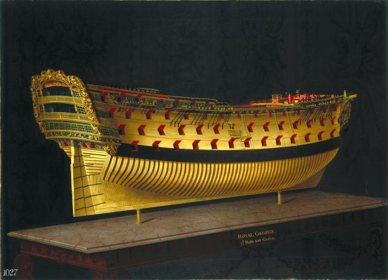 Painting. [Model of HMS] ROYAL GEORGE, / 1st: Rate 100 Guns