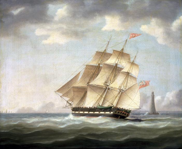 Painting. Whaler 'Harpooner' (c.1830), / by artist unknown, n.d