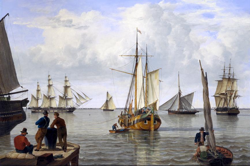 Painting [Shipping in the Thames Estuary] / by John Thomas