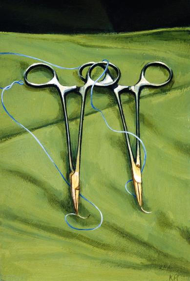 Threaded needle holders