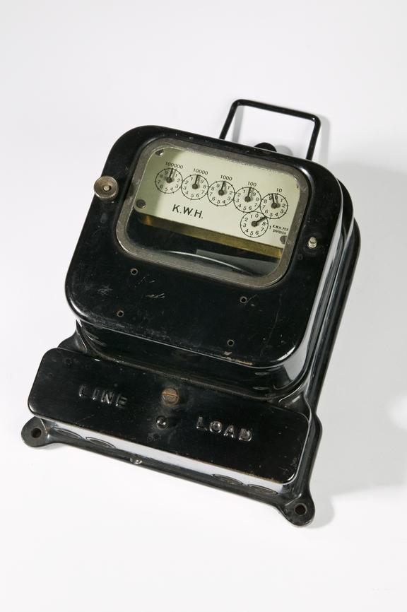 Electric meter
Photographed on a white background.