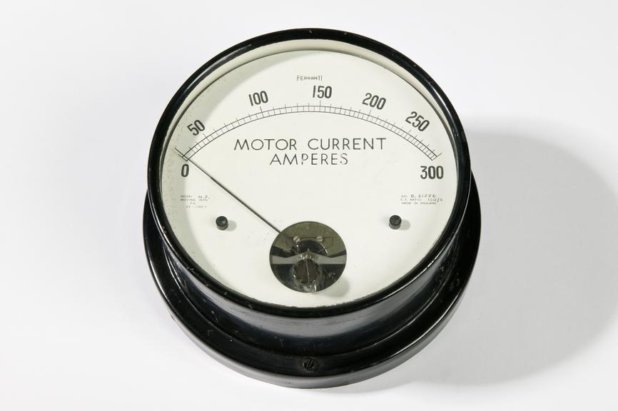 Ferranti,electric meter.
Photographed on a white background.