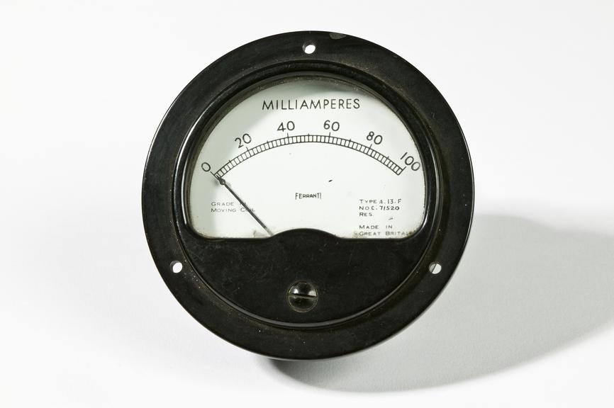 Ferranti,electric meter,A13F
Photographed on a white background.