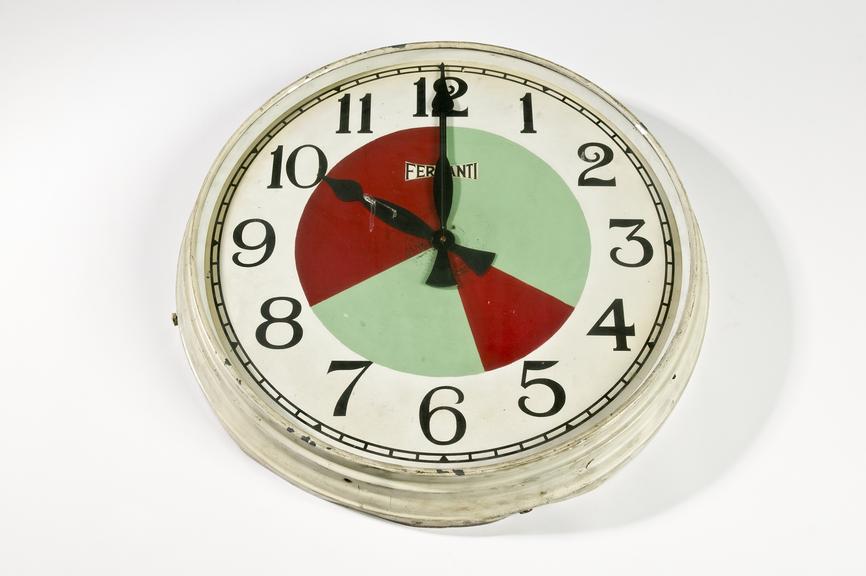 Ferranti Ltd electric wall clock