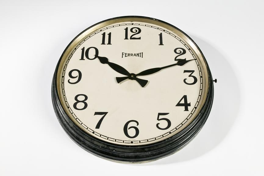 Ferranti Ltd electric wall clock