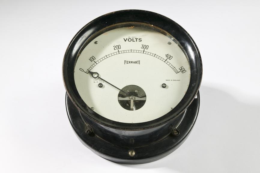 Ferranti Ltd electric meter
Photographed on a white background.