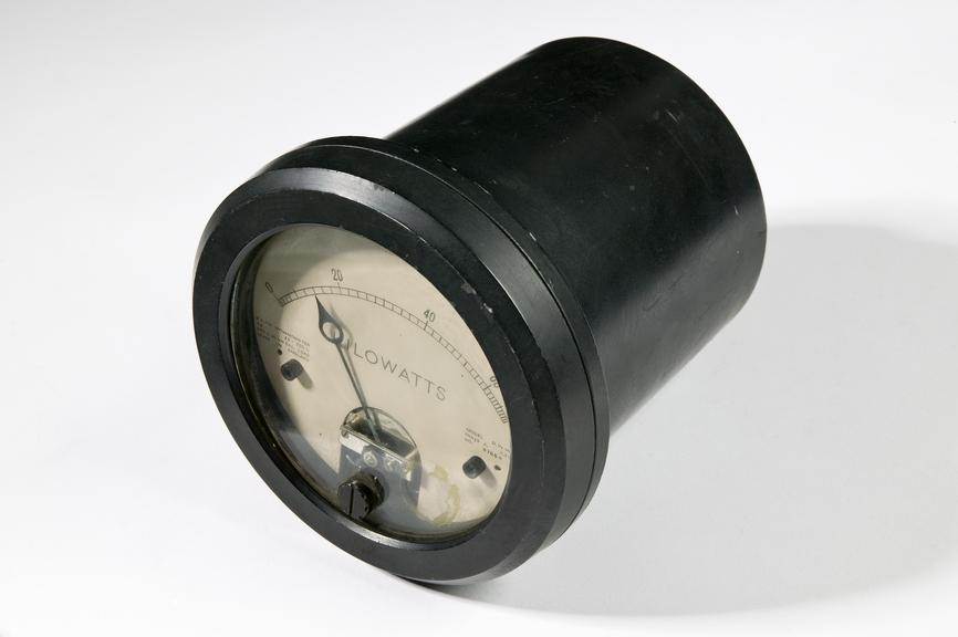 Ferranti Ltd model DWM electric meter
Photographed on a white