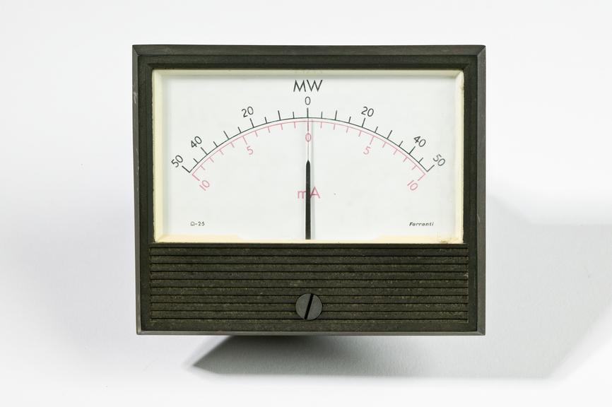 Ferranti Ltd model MCBZ28 electric meter
Photographed on a