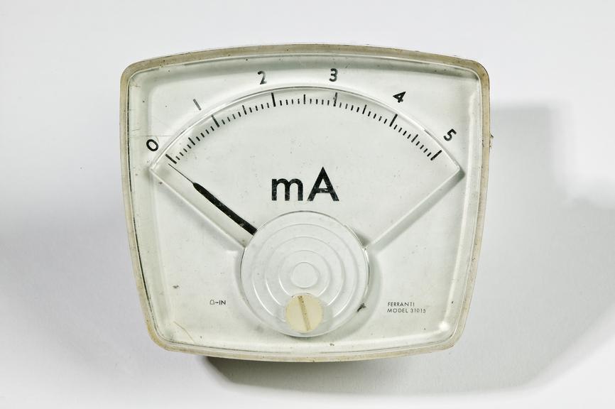 Ferranti Ltd model 31015 electric meter
Photographed on a white