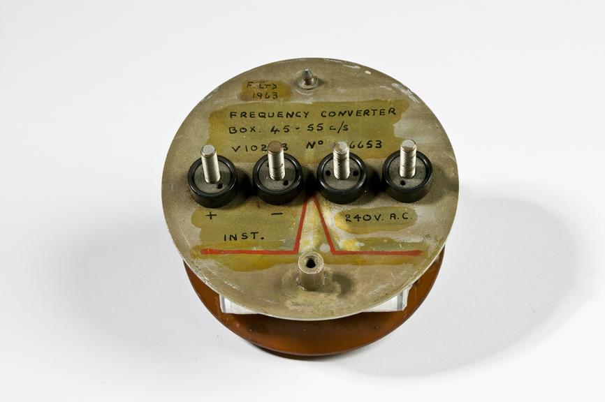 Frequency converter, possibly by Ferranti Ltd