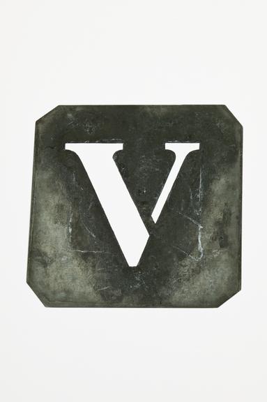 'V' stencil