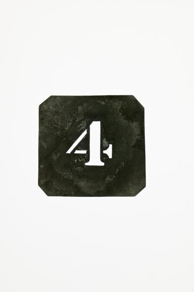 '4' stencil