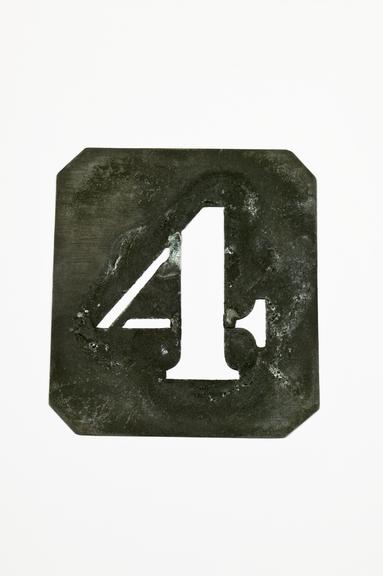 '4' stencil