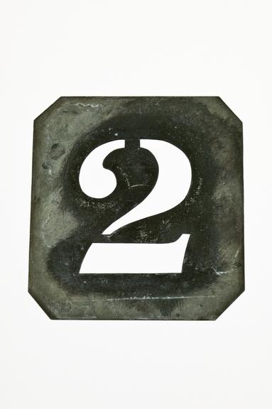 '2' stencil