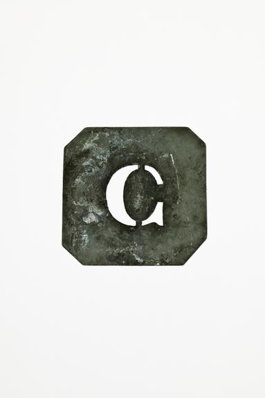 'C' stencil