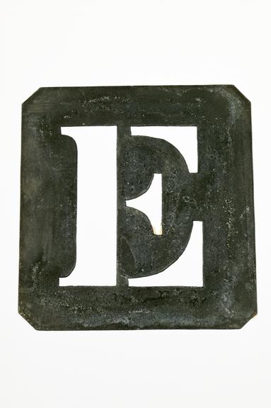 'E' stencil