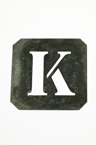 'K' stencil