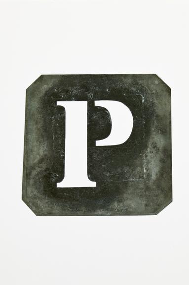 'P' stencil